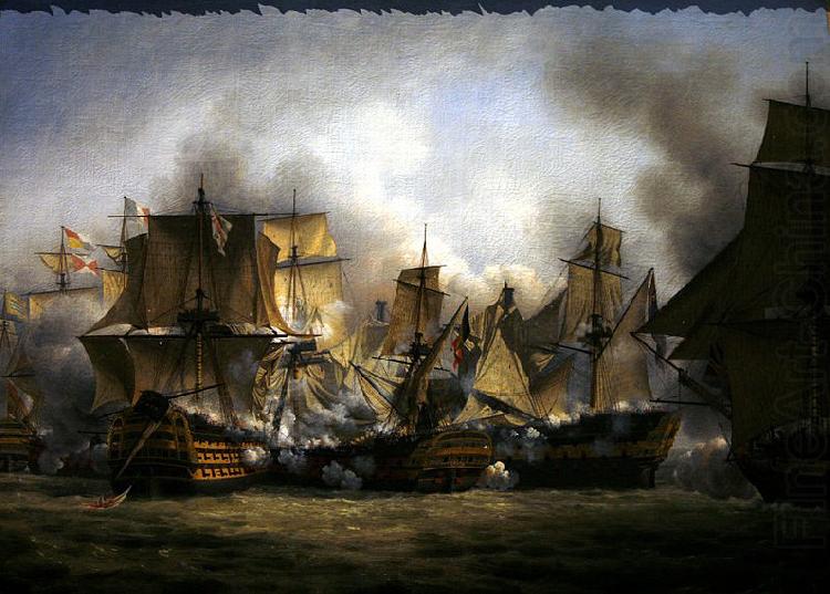 The Redoutable at the battle of Trafalgar, Louis-Philippe Crepin